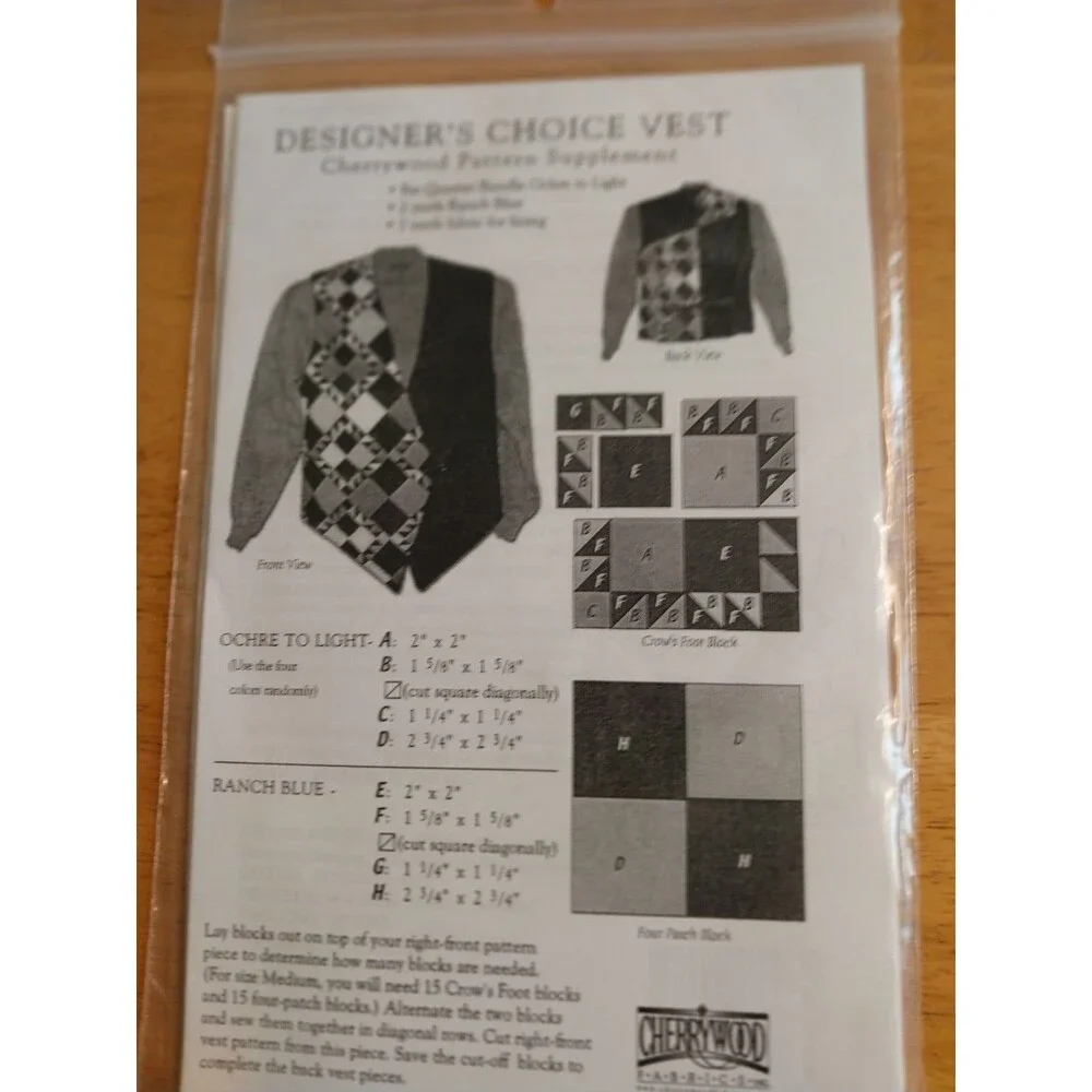 Grainline Gear Vest Pattern Lorraine Torrence Design